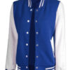 Blue and White Letterman Varsity Jacket