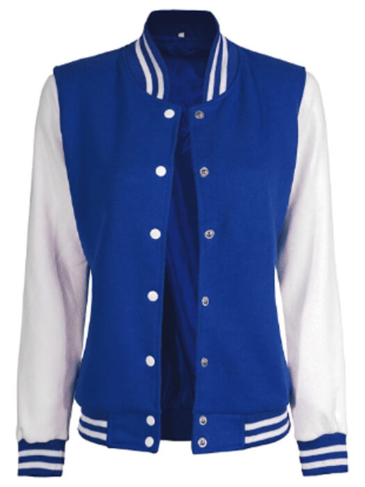 Blue and White Varsity Jacket