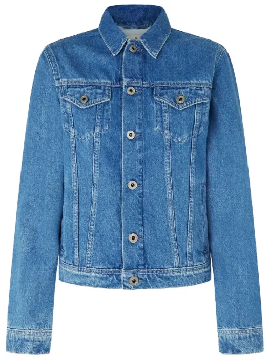 Denim jacket front