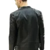 Men Racer Black Jacket