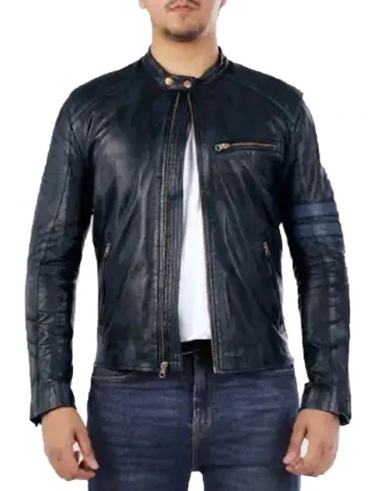 Mens Biker Leather Jacket