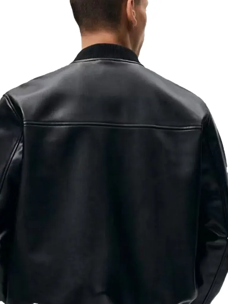 Mens Black Bomber Jacket