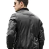 Men’s Black Bomber Leather Jacket