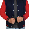 Mens Red and Blue Varsity Jacket