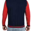 Mens Red and Navy Blue Varsity Jacket