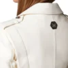 White Biker Leather Jacket