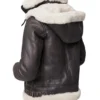 Women Brown Shearling Jacket