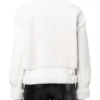 Women White Shearling Leather Jacket