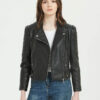 Womens-Black-Biker-Leather-Jacket-Front-Open