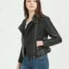 Womens-Black-Biker-Leather-Jacket-Side