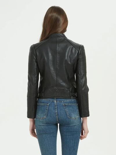 Womens-Black-Leather-Jacket-Back