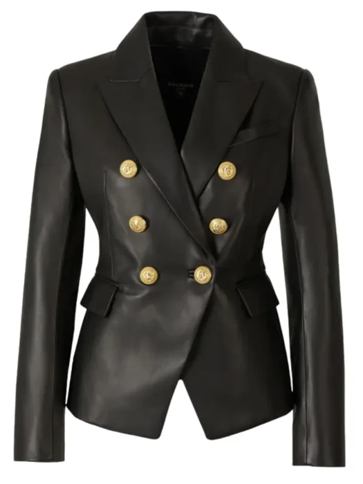 Women`s Formal Leather Blazer