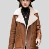 Women Aviator Leather Jacket