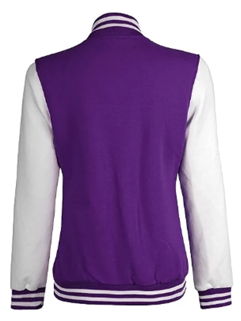 Womens Varsity Purple and White Jacket