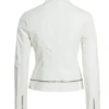 Womens White Faux Leather Jacket