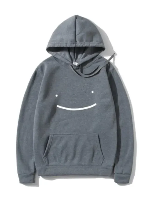 Casual Grey Streetwear Hoodie