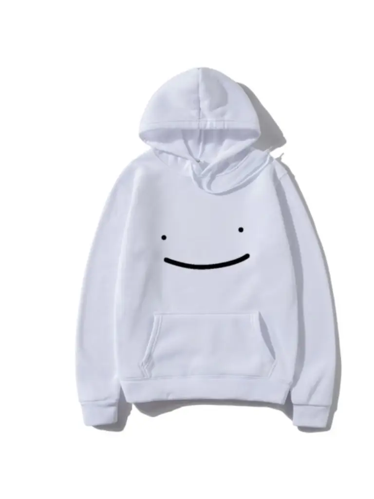 Casual Streetwear White Hoodie