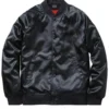 Cha Cha Beat Boy Black Bomber Satin Jacket