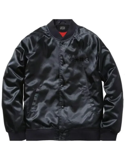 Cha Cha Beat Boy Black Bomber Satin Jacket