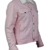 Gossip Girl Whitney Peak Pink Sherpa Denim Jacket