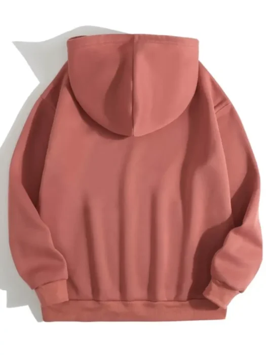 Heart Printed Pink Hoodie 1