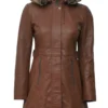 Jean Shearling Tan Women Coat