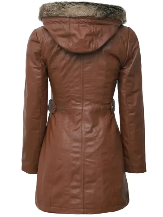 Jean Shearling Tan Womens Coat