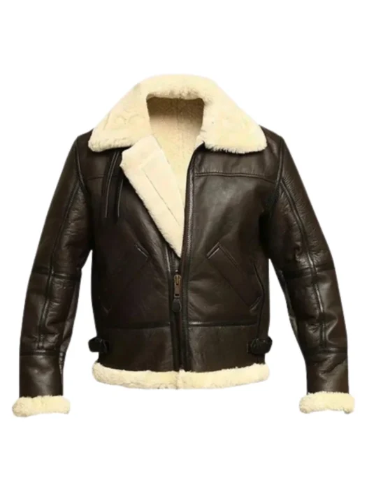 Mens B3 Bomber Aviator Sheepskin Jacket