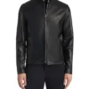 Mens Biker Jacket Legacy II Black Leather