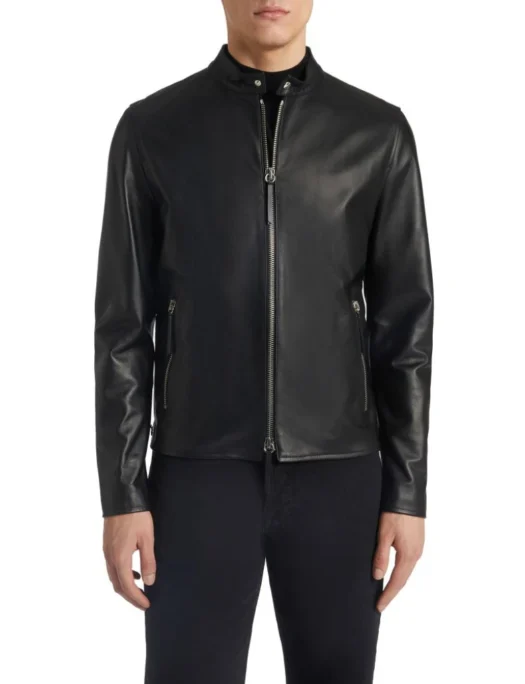 Mens Biker Jacket Legacy II Black Leather