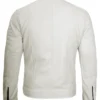 Mens Off White Cafe Racer Jacket