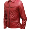 Once Upon A Time Emma Swan Red Leather Jacket