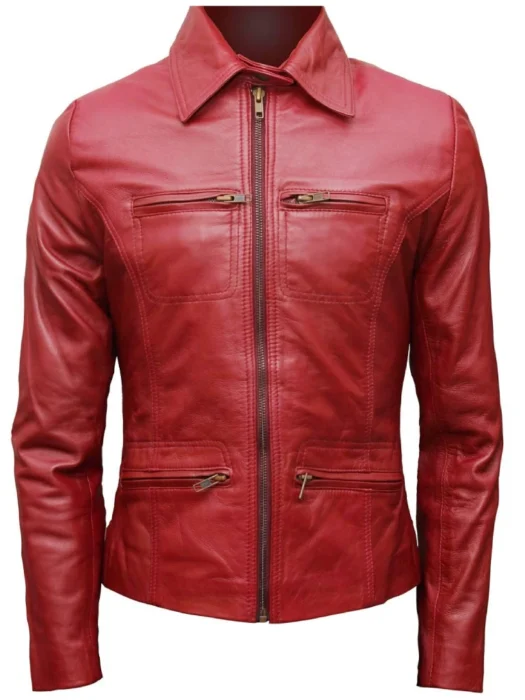 Once Upon A Time Jacket - Emma Swan Red Leather Jacket