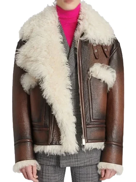 Steve Harvey BrownFur Jacket