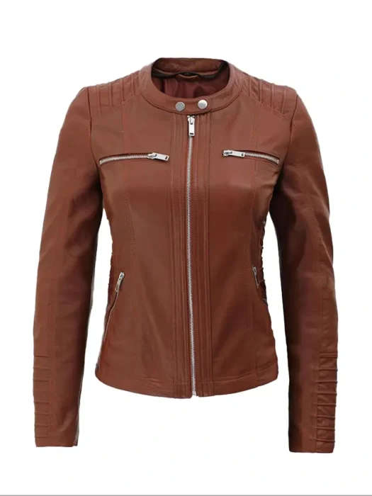 Womens Cafe Racer Detachable Jacket