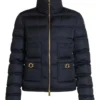 Womens Navy Blue Down Jacket