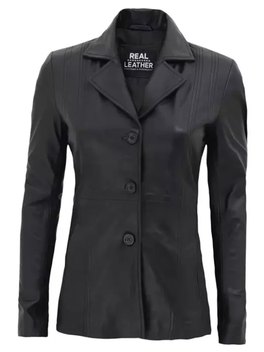 Womens black blazer jacket