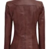 Women's cognac Leather Jacket