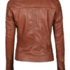 biker brown jacket