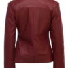 burgundy jacket