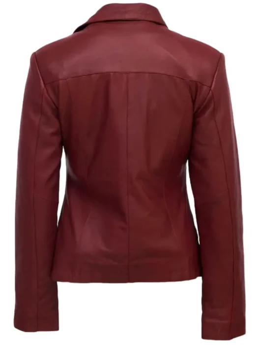 burgundy jacket