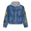 men blue denim jacket