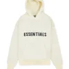 men cream hoodie