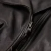 short Leather Biker Jacket