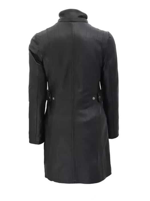 winter leather coat women