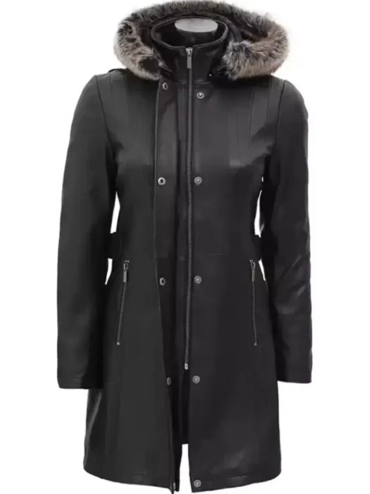 women black coat