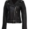 women motorcycle black jacket