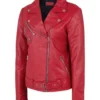 women red jacket