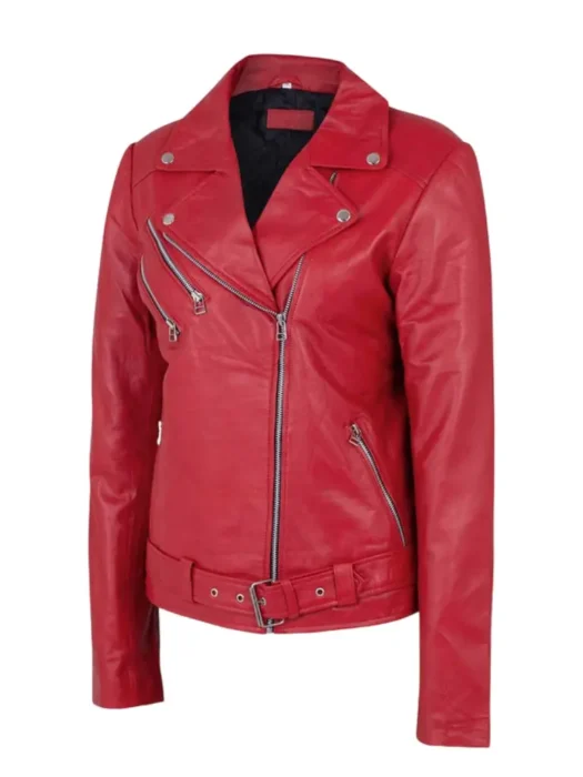 women red jacket