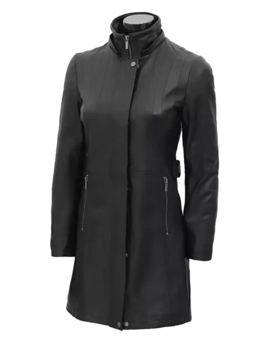 womens winter leather coat